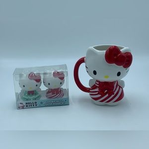 Hello Kitty Peppermint Ceramic Mug & Hello Kitty Salt and Pepper Shakers